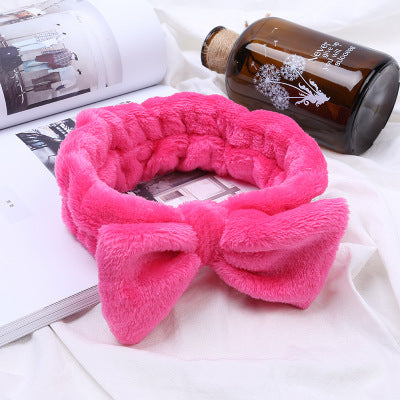 Cosmetic Headbands Soft Bowknot Elastic Hair Band