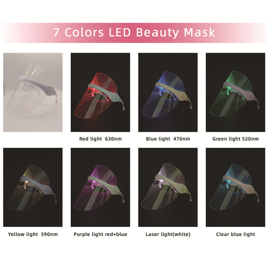 7 Color LED Light Therapy Face Mask