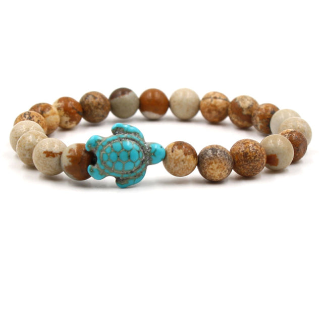 New Sea Turtle Beads Bracelets For Women Men Beach Jewelry Gifts