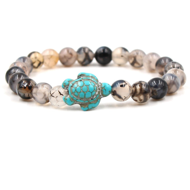 New Sea Turtle Beads Bracelets For Women Men Beach Jewelry Gifts