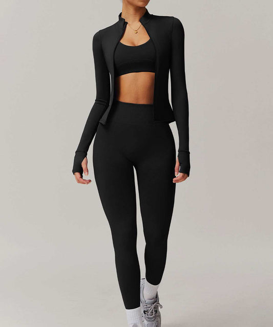 Activewear Set With Sports Jacket and Leggings