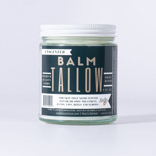 Unscented Tallow Balm - All Natural Grass Fed Beef Tallow Moisturizer