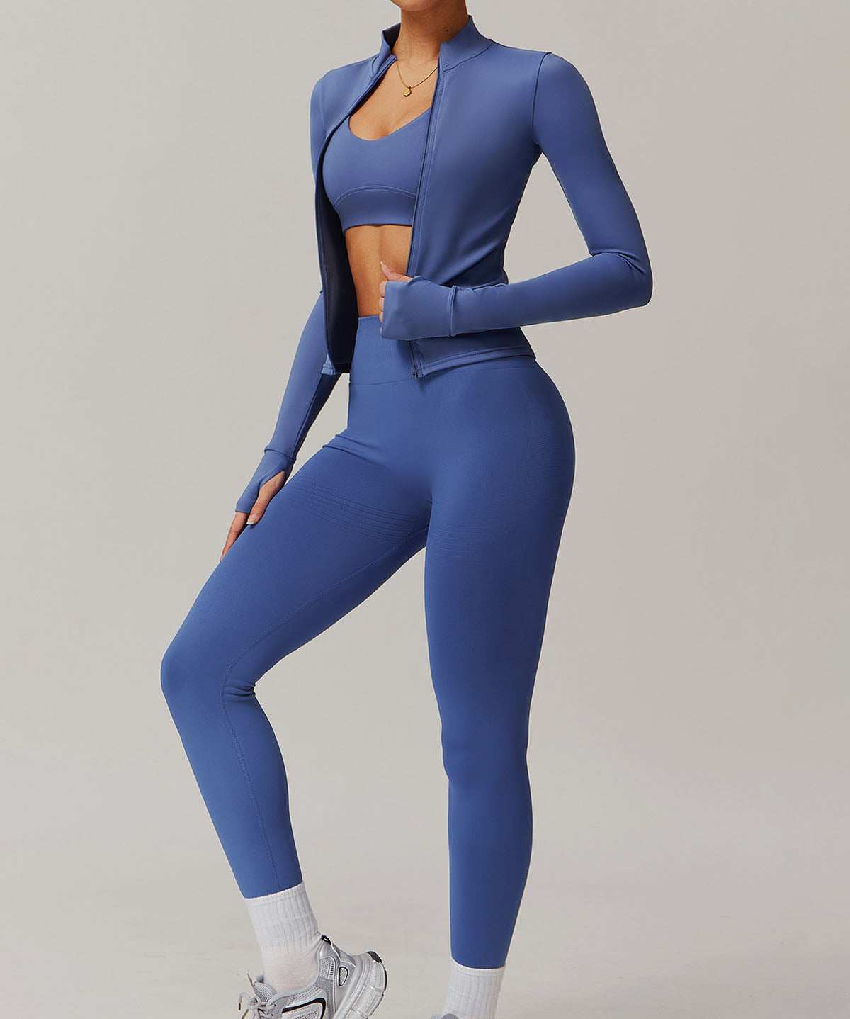 Activewear Set With Sports Jacket and Leggings