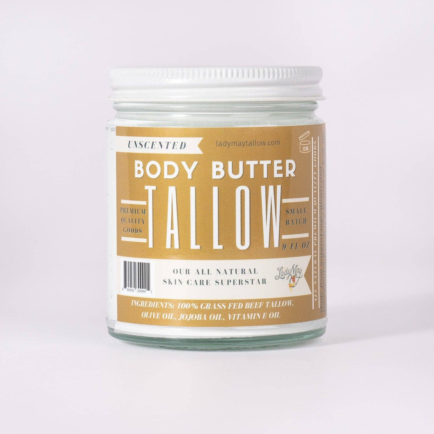 Tallow Body Butter - All Natural Grass Fed Beef Tallow Moisturizer