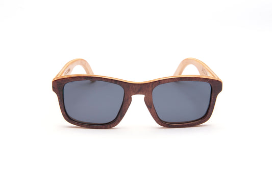 SW Bay Polarized Maple Wood Sunglasses