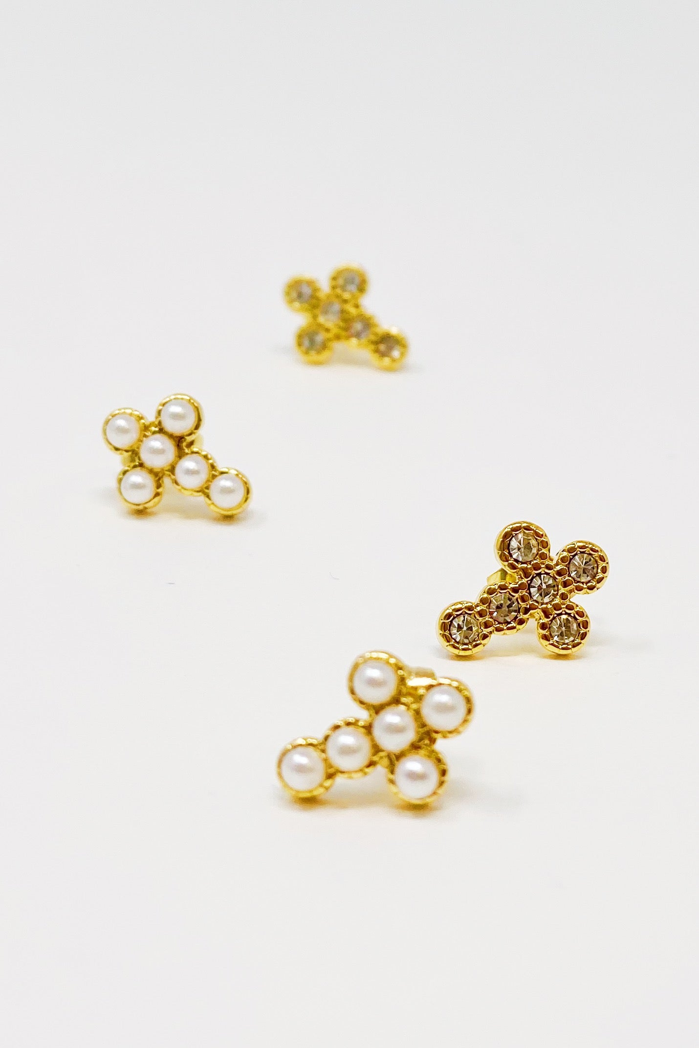 Dainty Cross Stud Earrings