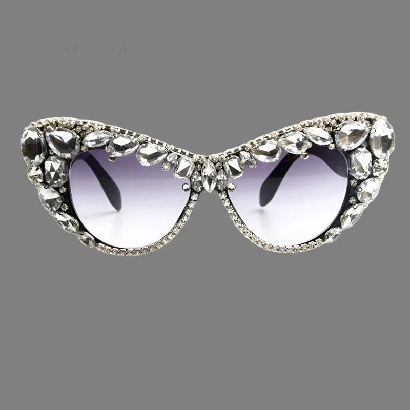 Hand designed bejeweled sunglasses