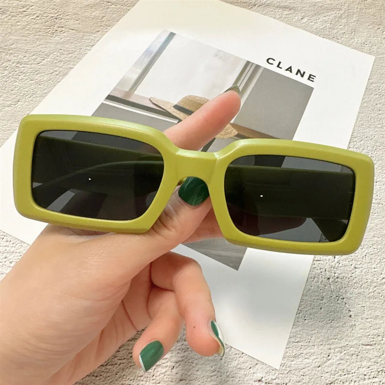 Women Small Rectangle Outdoor Travel Sunglasses