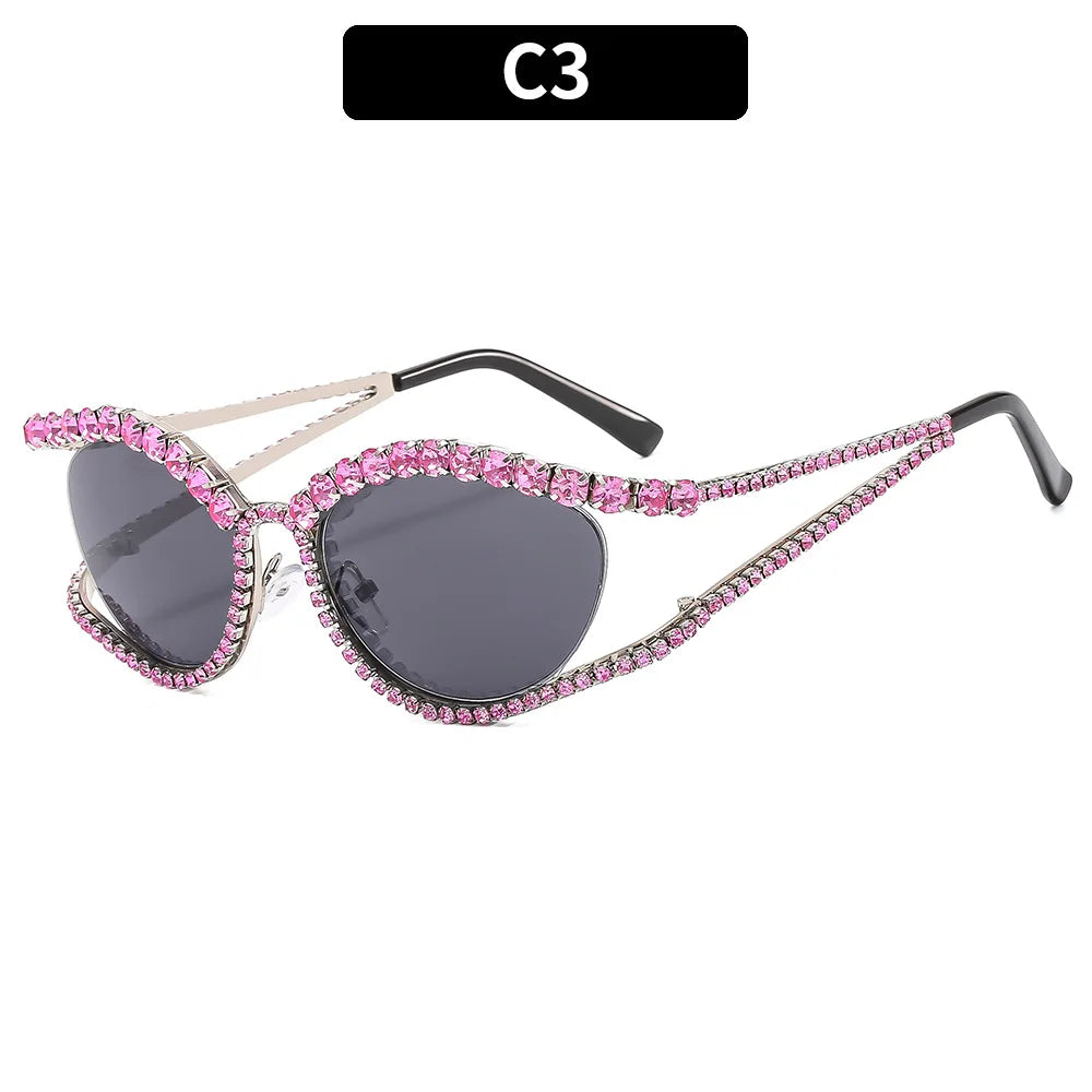 Designer Rhinestone Sunglasses