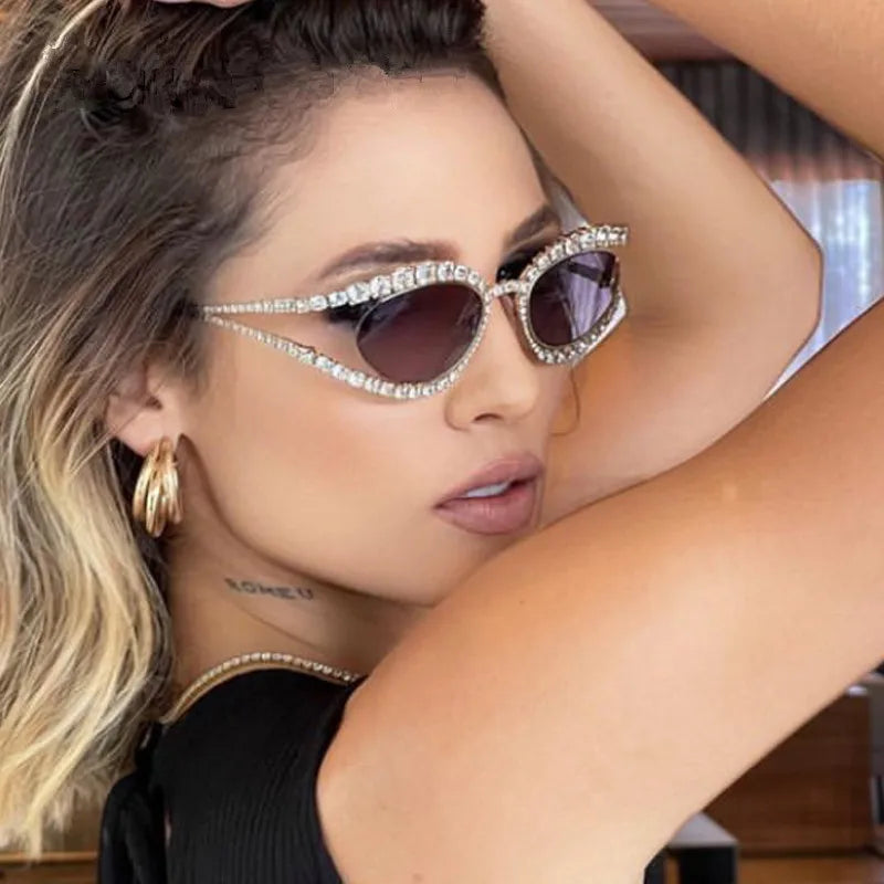 Designer Rhinestone Sunglasses