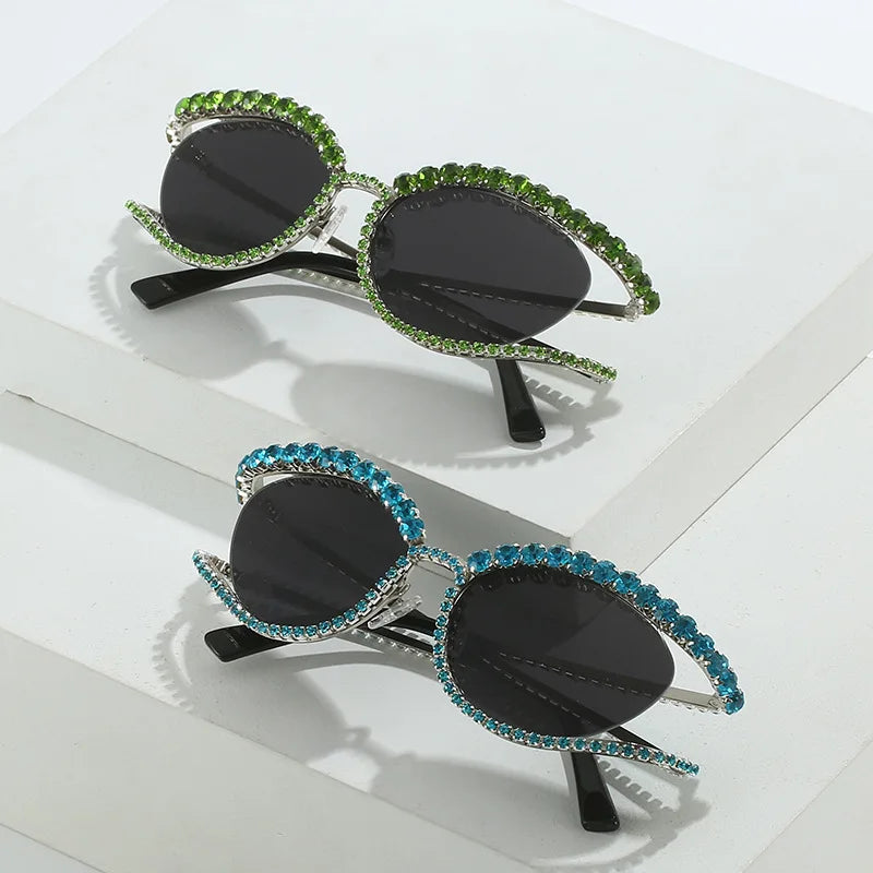 Designer Rhinestone Sunglasses