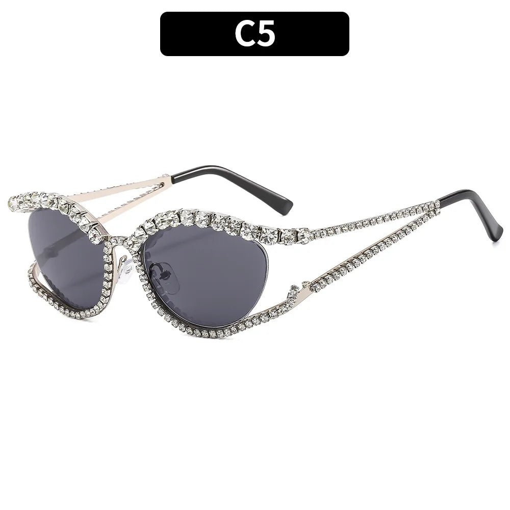 Designer Rhinestone Sunglasses