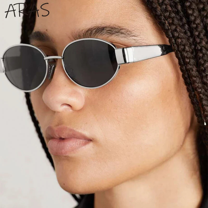 Stylish oval sunglasses