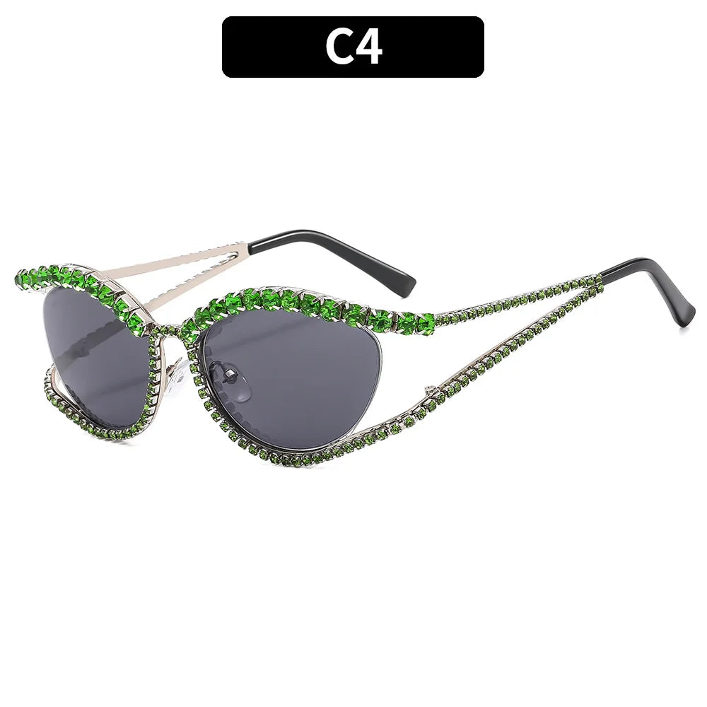 Designer Rhinestone Sunglasses