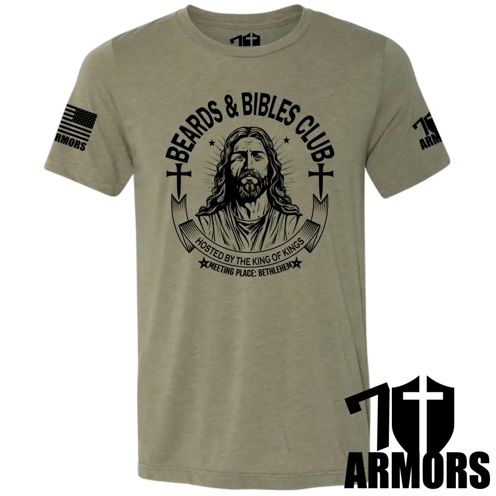 BEARDS AND BIBLES CLUB T-SHIRT