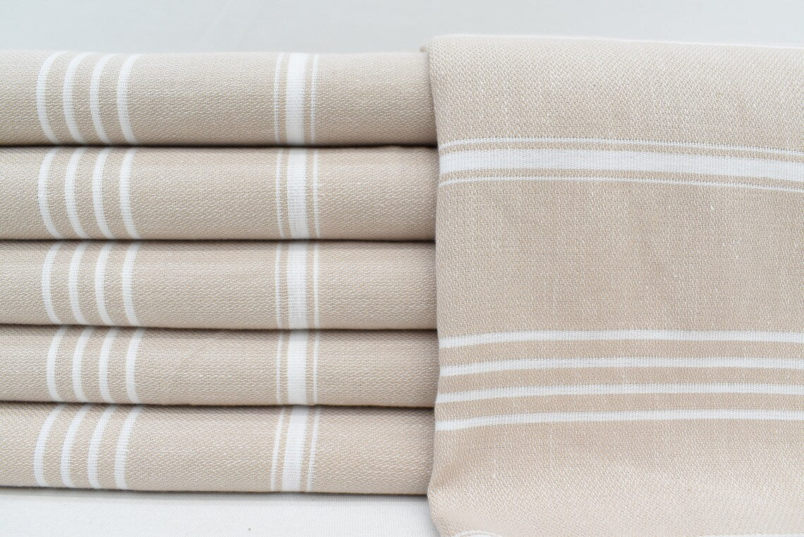 MONACO BEIGE TURKISH TOWEL