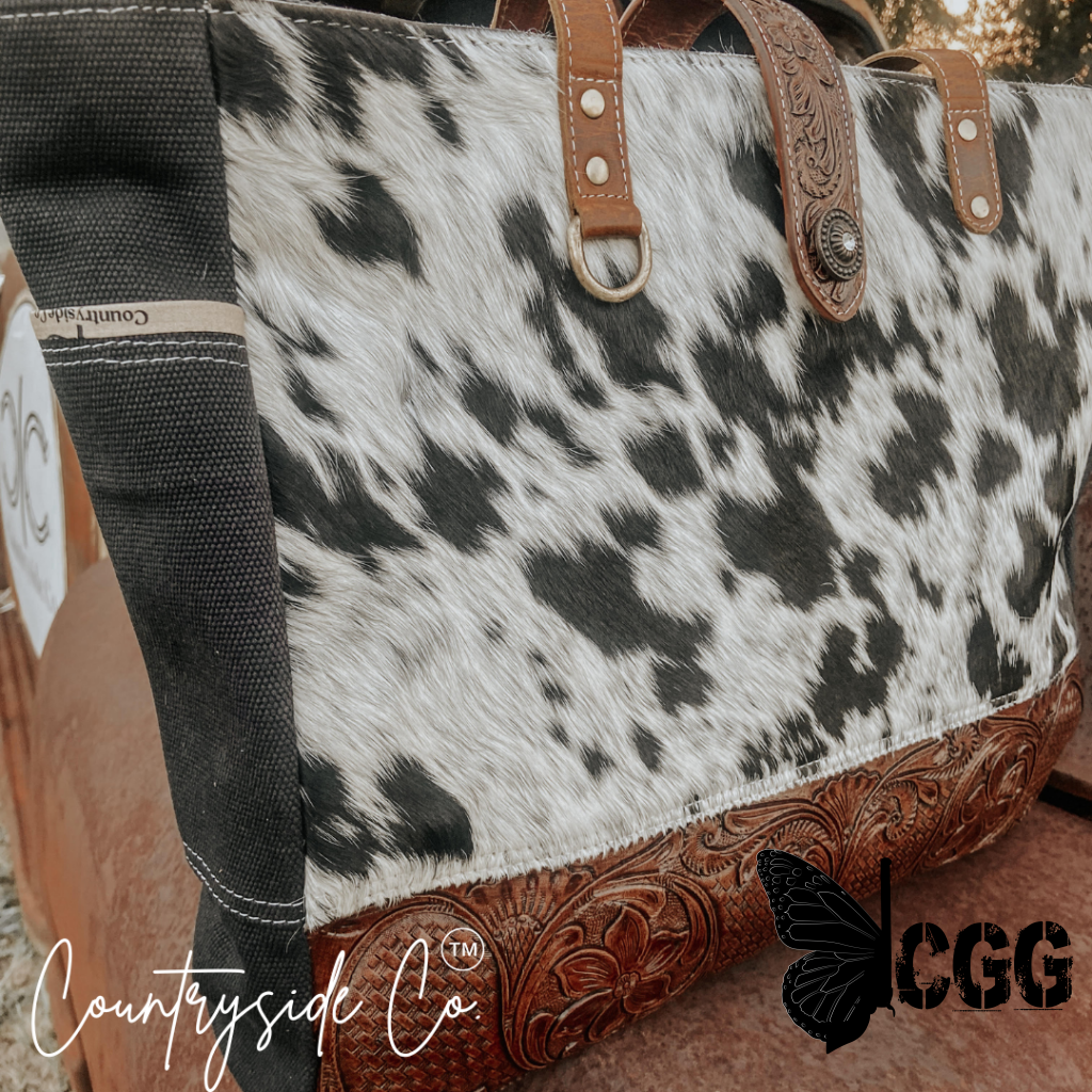 Darby Cowhide Carry All Bag by Countryside Co. Overnight bag, Computer bag