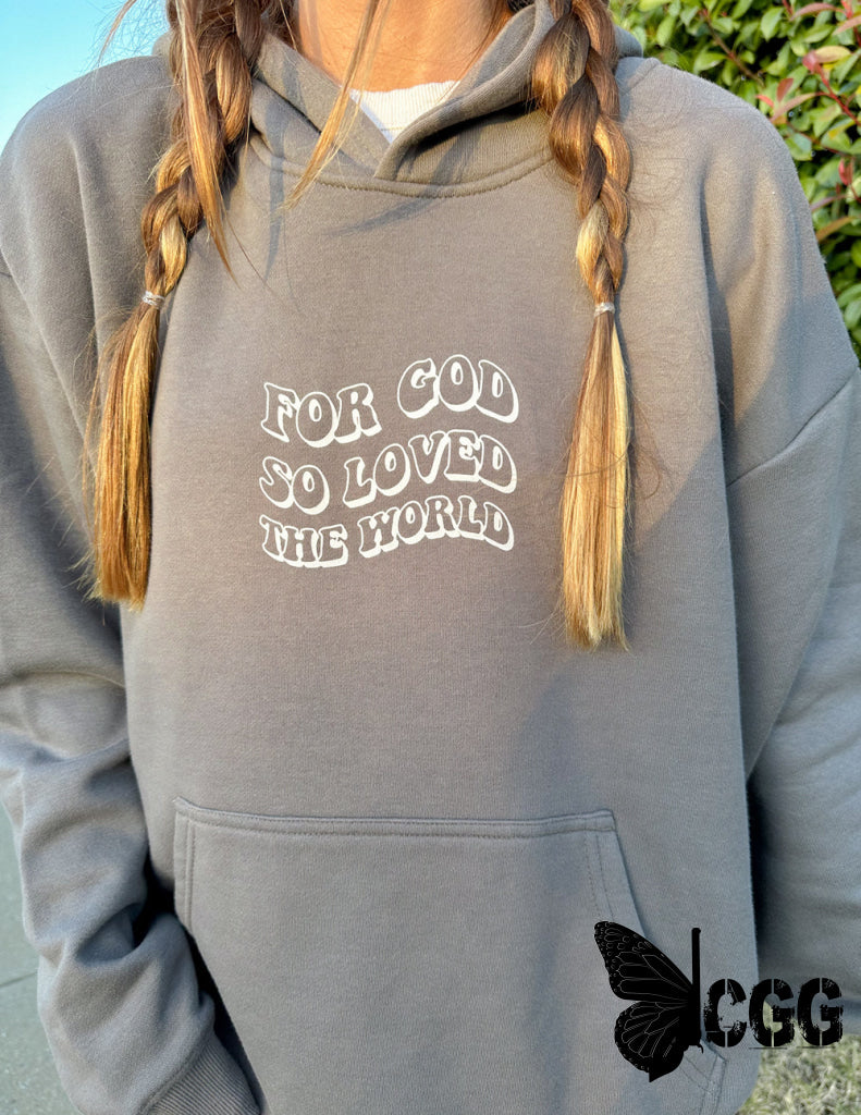 For God So Loved the World Grey Unisex Hoodie