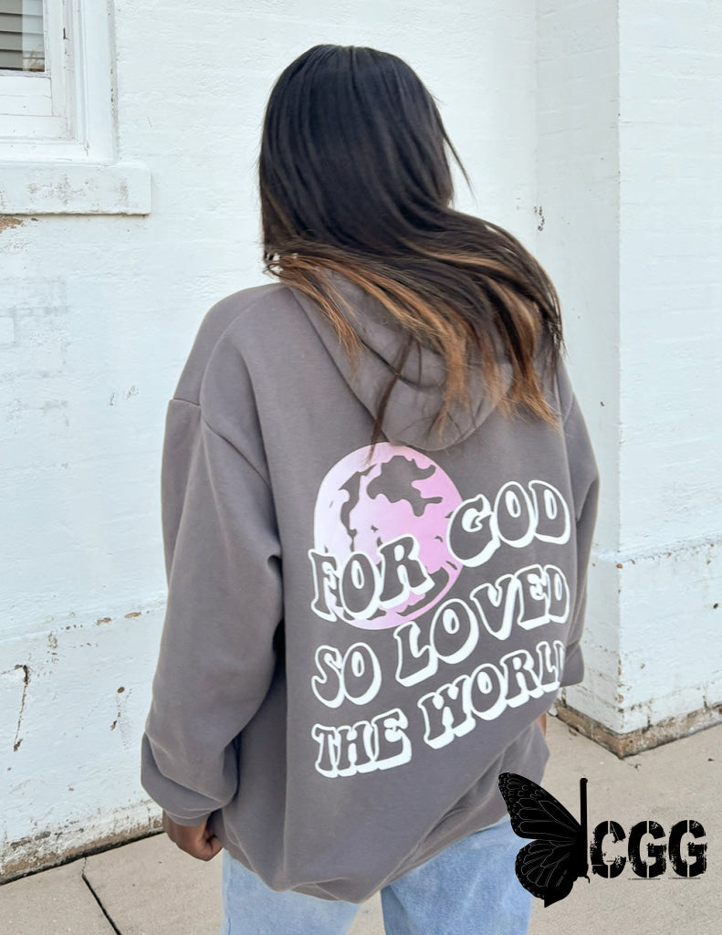 For God So Loved the World Grey Unisex Hoodie