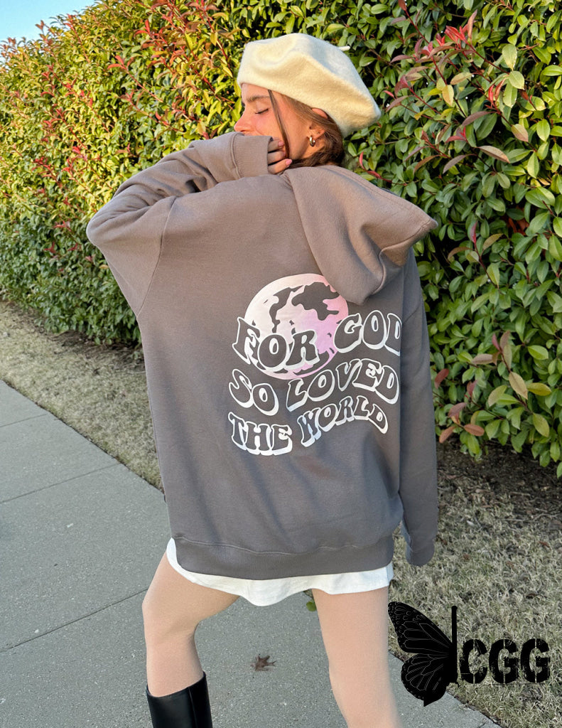 For God So Loved the World Grey Unisex Hoodie