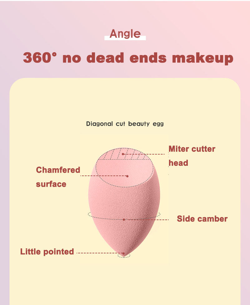 4pcs/bag Fashion Make up Blender Cosmetic Puff Sponge