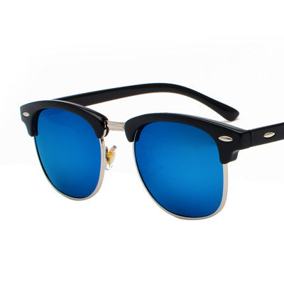 Classic Semi-Rimless Sunglasses Men 2022 Square Polarized Sun glasses UV400 Retro Eyewear